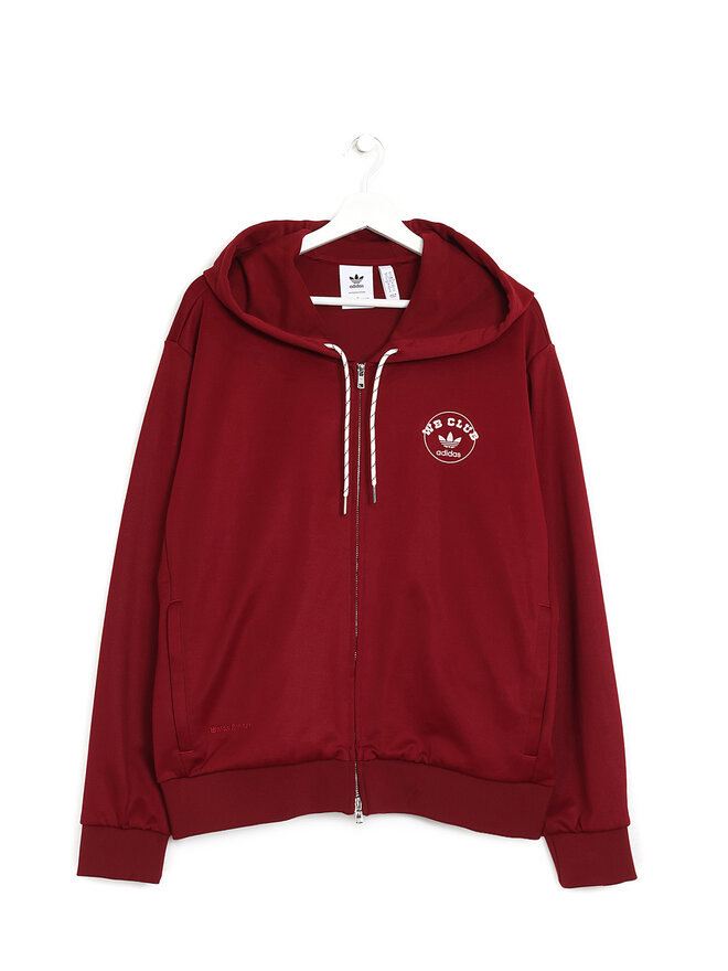 Adidas x Wales Bonner Hoodie Bordeaux Wales Bonner à Fermeture Éclair