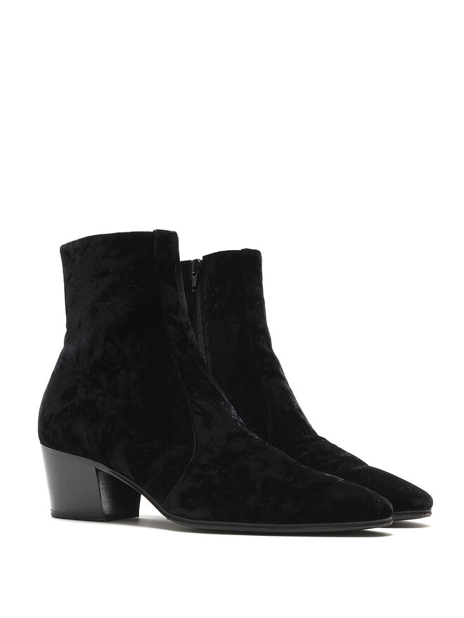 SAINT LAURENT Bottines En Velours Vassili
