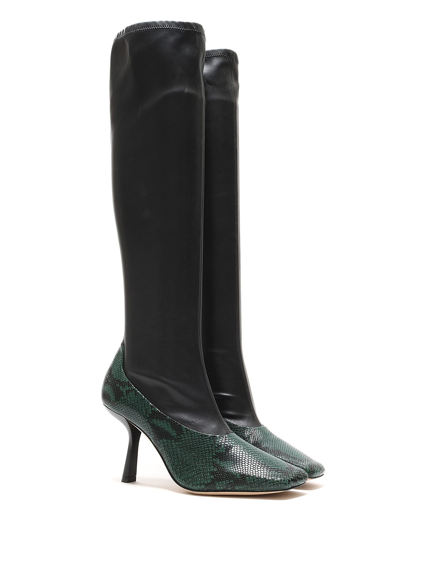 Bottes Cowboy Python Imprimé Cuir Café, Homme Taille 12, Neuves, Fabriquées Au Mexique