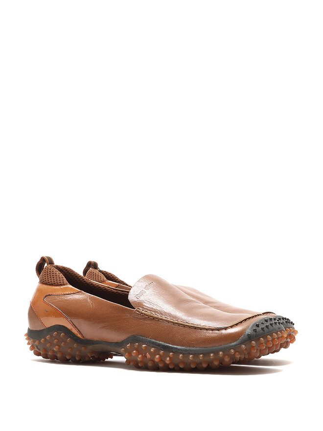 MIU MIU Mocassins en Cuir Brun