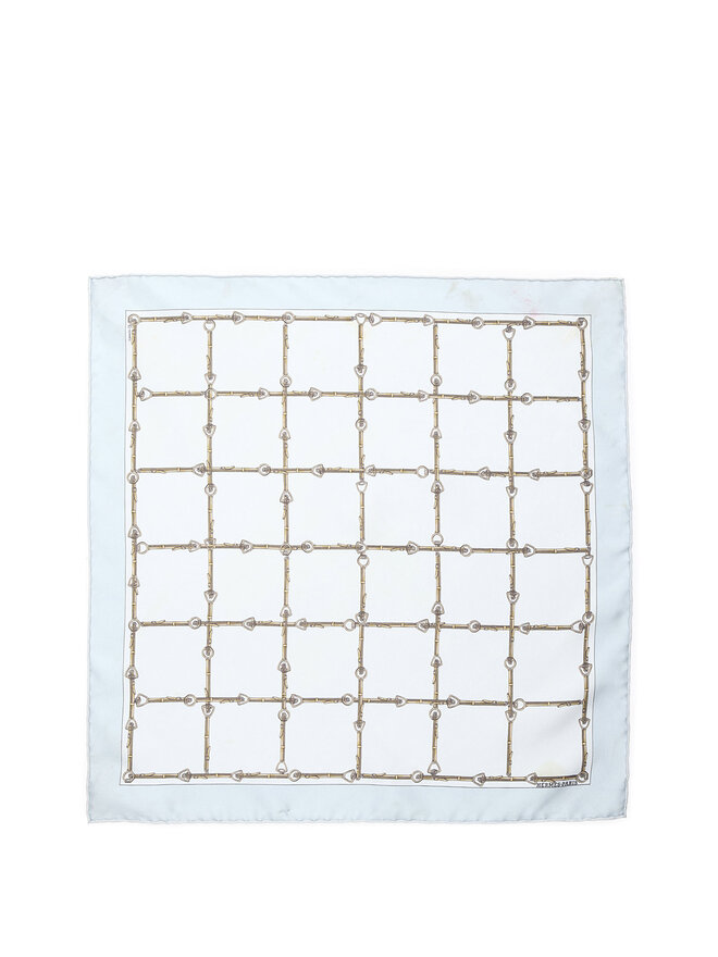 HERMÈS Foulard en Soie à Motif Équestre