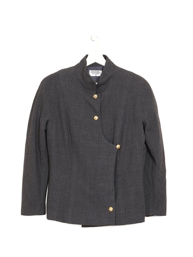 CHANEL BOUTIQUE Stand Collar Jacket