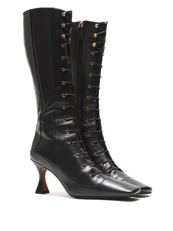 Manu Atelier Bottes en Cuir à Lacets