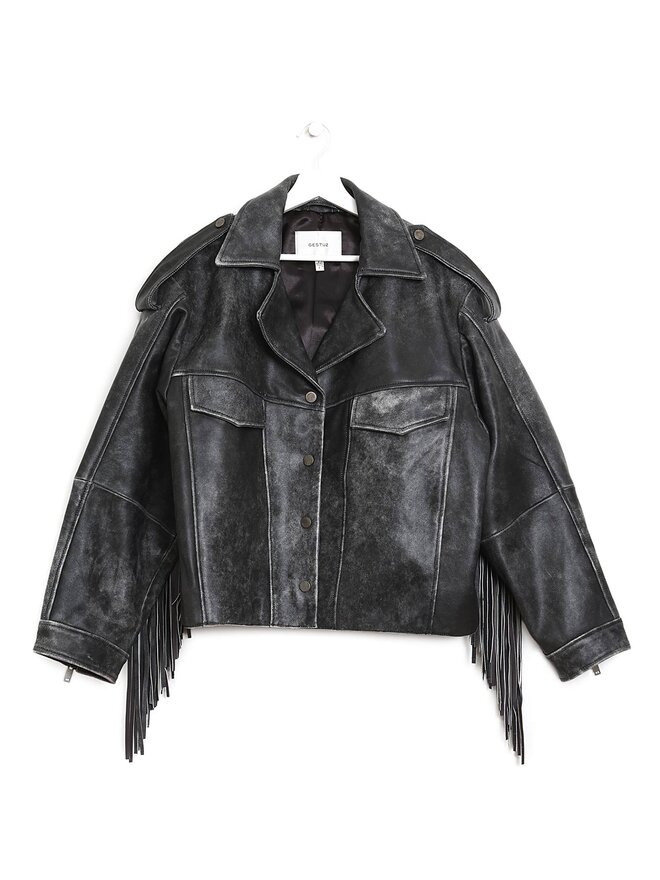 GESTUZ Veste en cuir GZjaggy