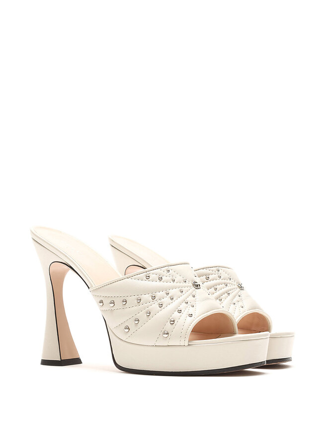 GUCCI Studded Leather Platform Mules