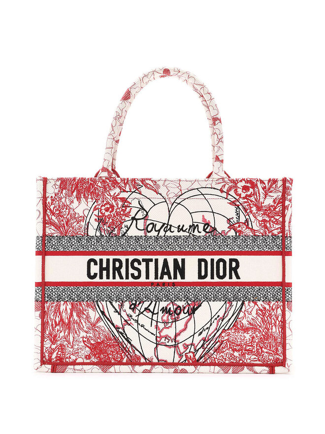 Christian Dior Embroidered Medium Book Tote