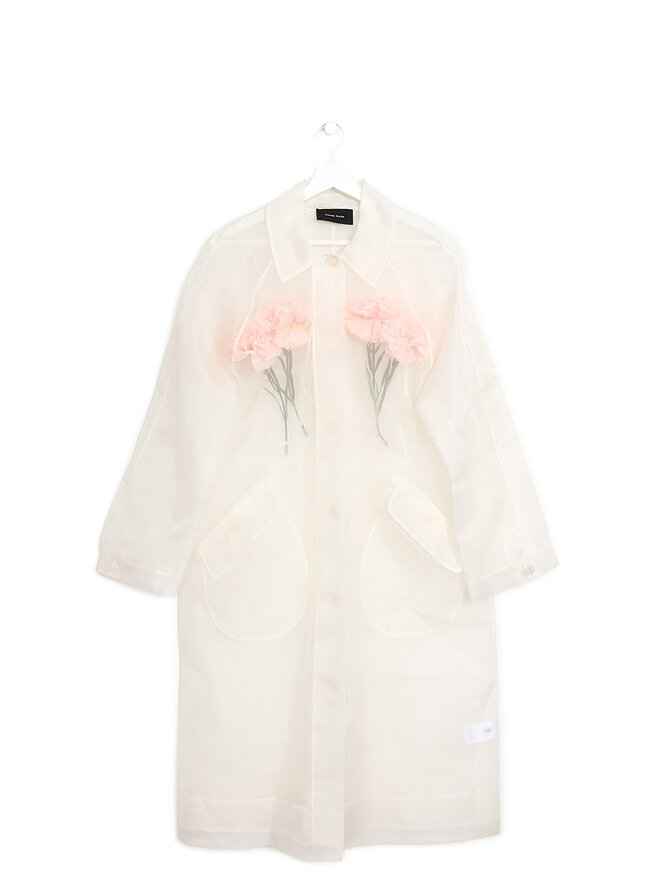 Simone Rocha Manteau Carnation en Soie