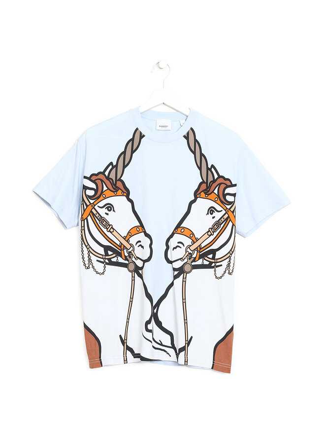 BURBERRY Graphic Horse Print T-Shirt