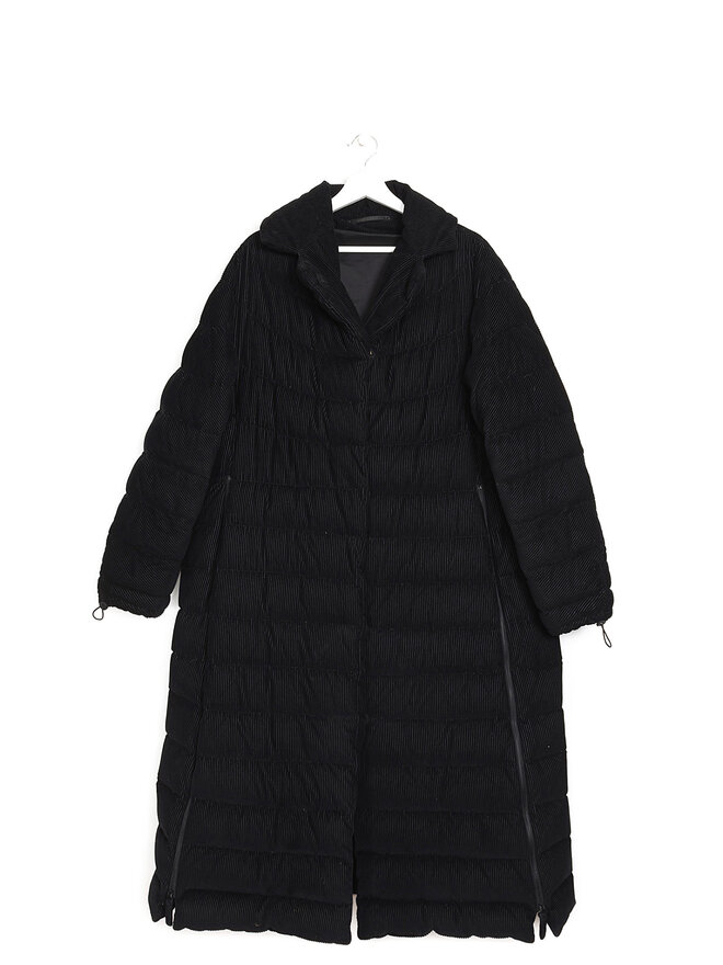 Annette Görtz Veste matelassée mi-longue en velours côtelé