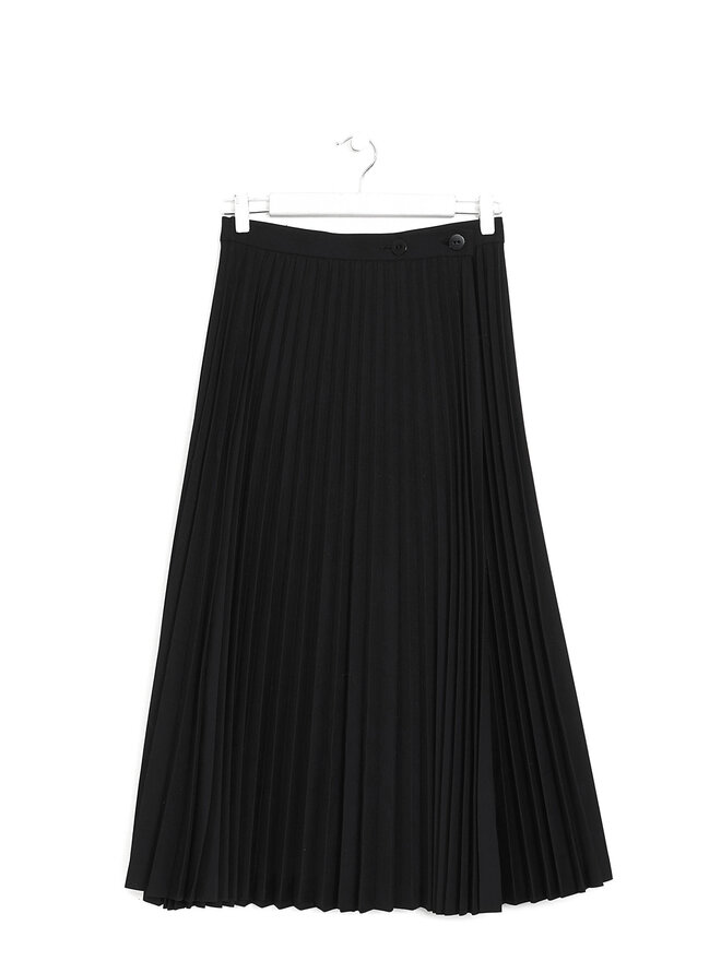 Yohji Yamamoto Vintage Pleated Midi Skirt