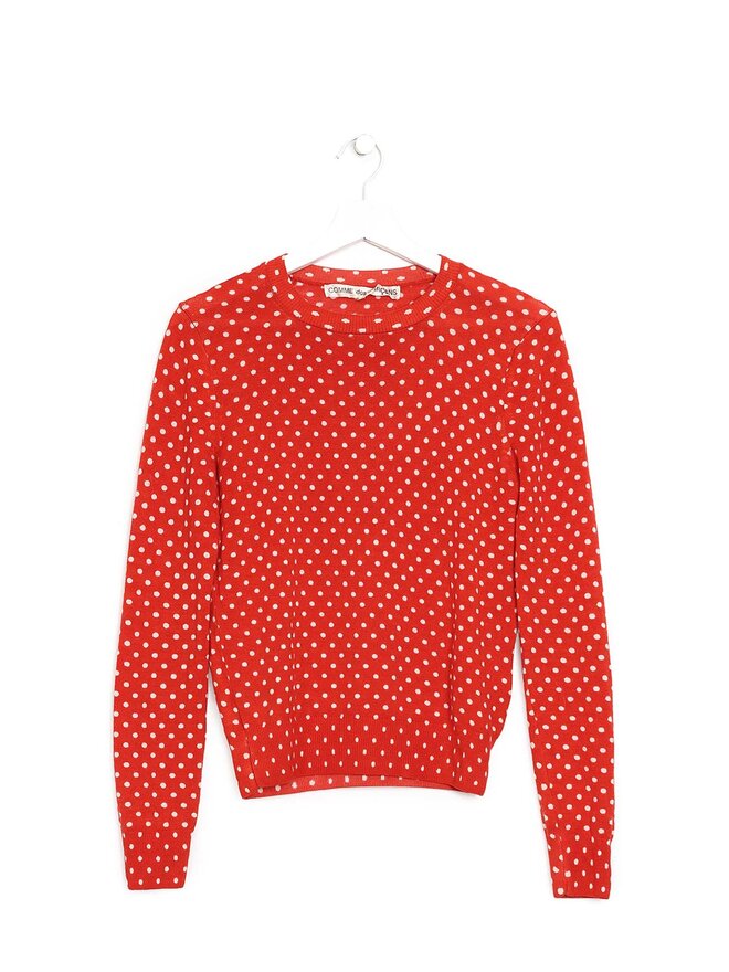 COMME des GARÇONS Pull en Laine à Pois