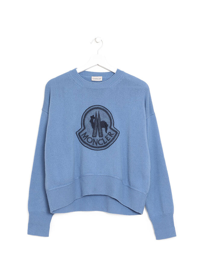 MONCLER Chandail Graphique en Laine et Cachemire