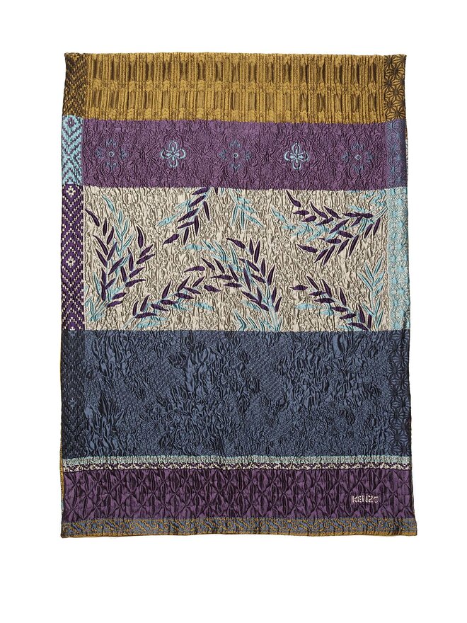 KENZO Patchwork Silk Scarf