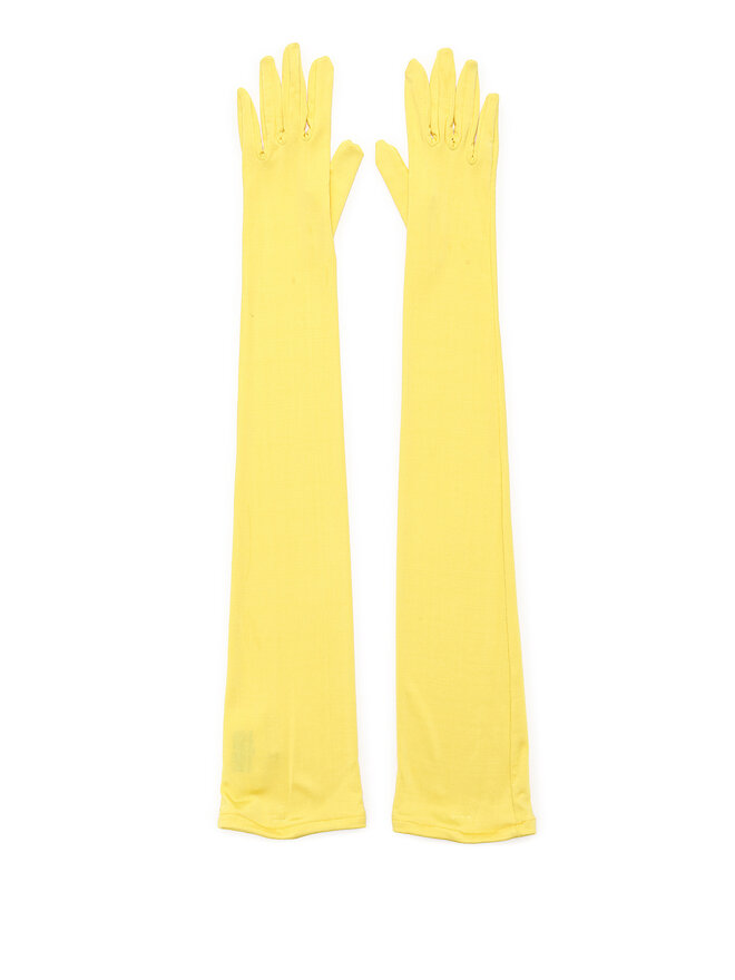 MM6 Maison Margiela Gants Longs Jaunes