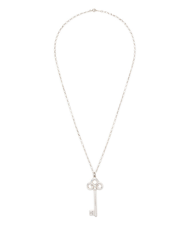 Tiffany & Co. Collier pendentif clé en argent sterling