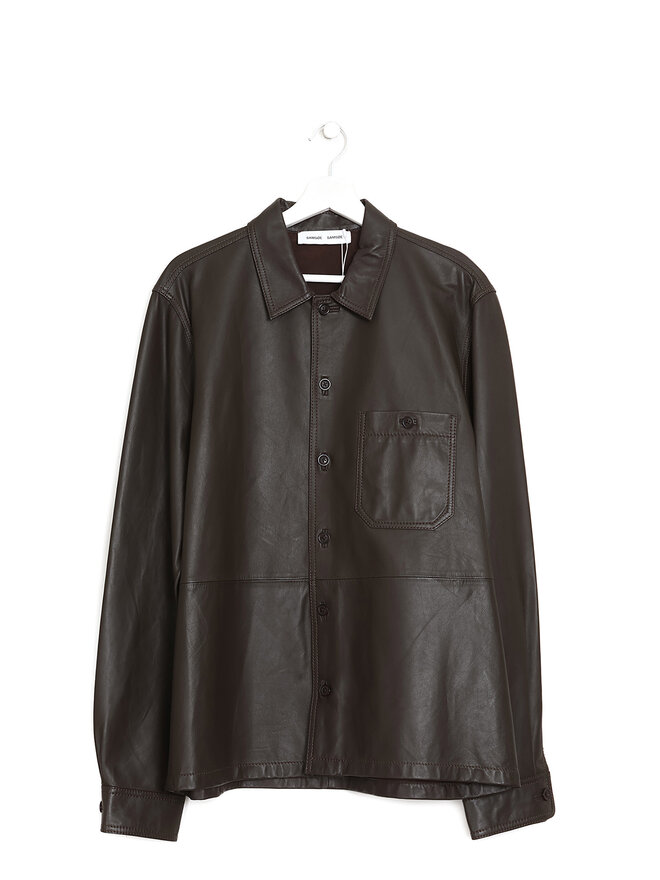 SAMSØE SAMSØE Chemise en cuir Saruffo X C
