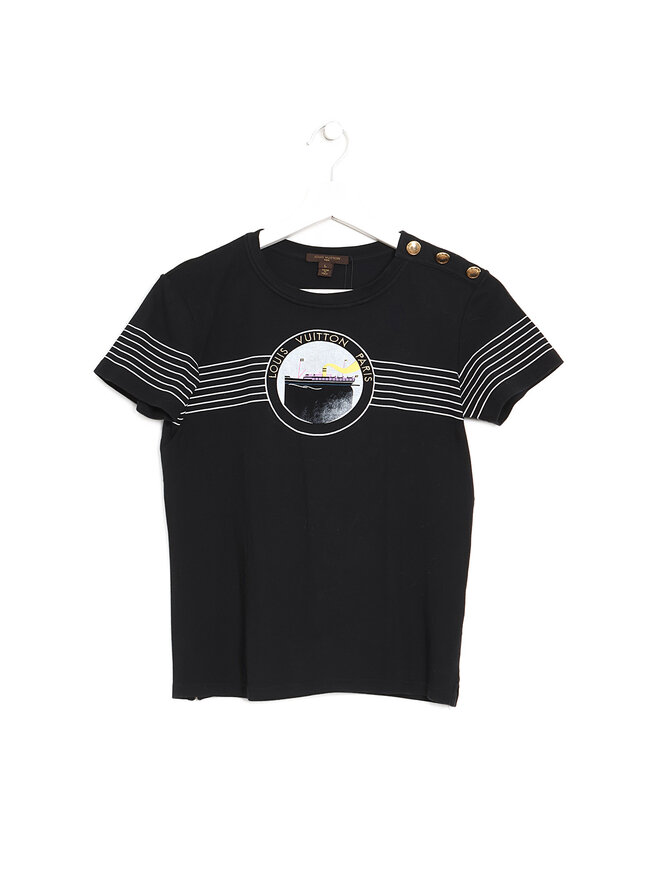 LOUIS VUITTON T-shirt Imprimé Graphique en Coton