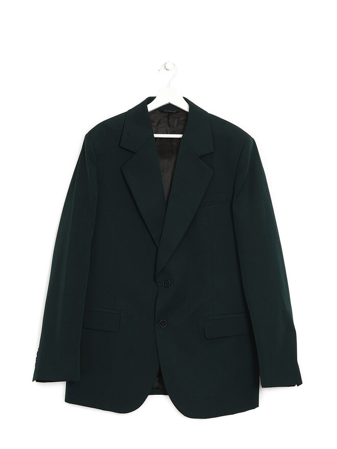 Acne Studios Notch Lapel Green Jacket