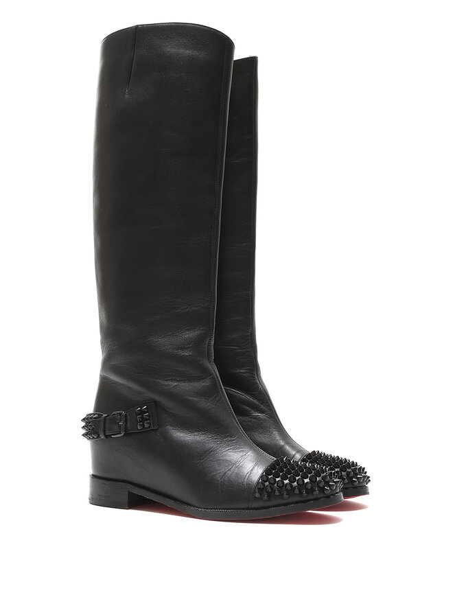 Christian Louboutin Egoutina Leather Riding Boots