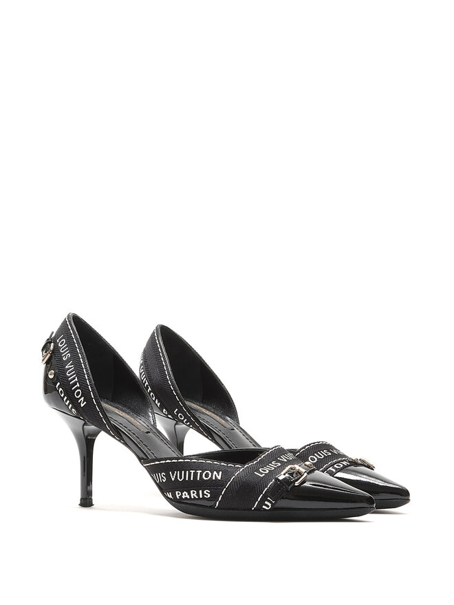 LOUIS VUITTON Louis Vuitton Monogram Patent Leather Pumps
