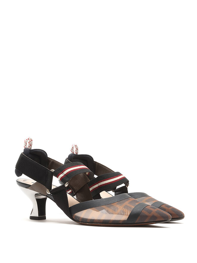 FENDI Slingbacks Colibrì Multicolores en Mesh