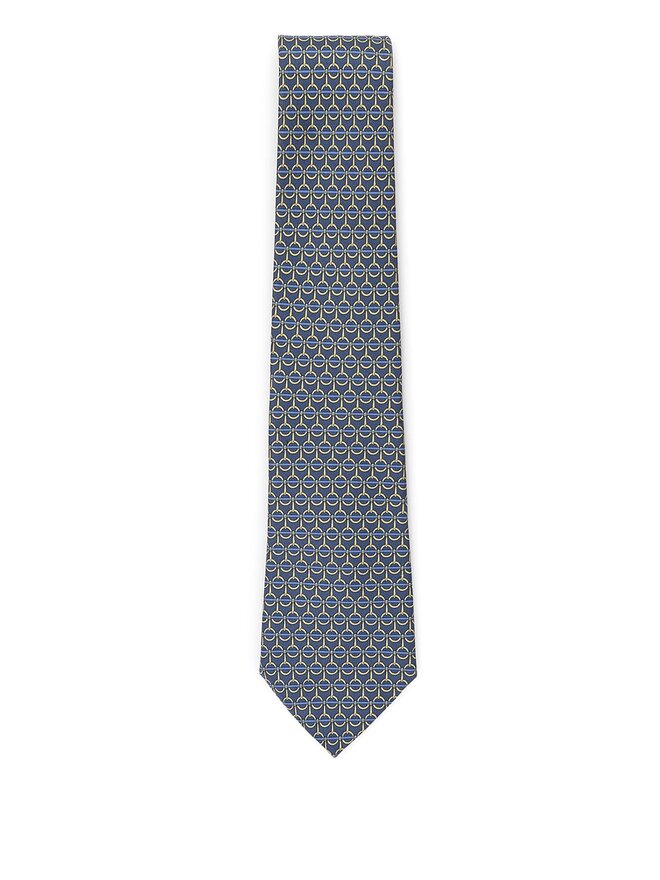 HERMÈS Chain Link Silk Tie
