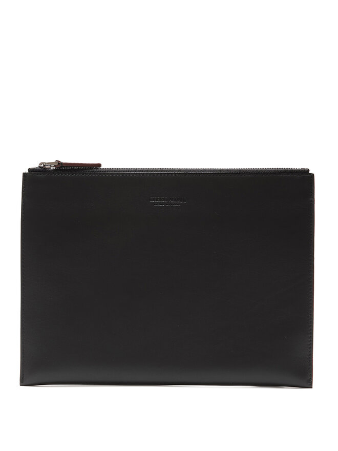 GIORGIO ARMANI Pochette en Cuir Grainé