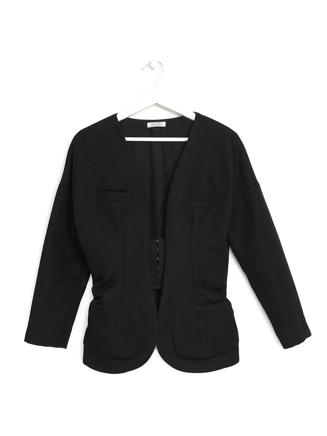 NINA RICCI Blazer en laine avec fermeture corset
