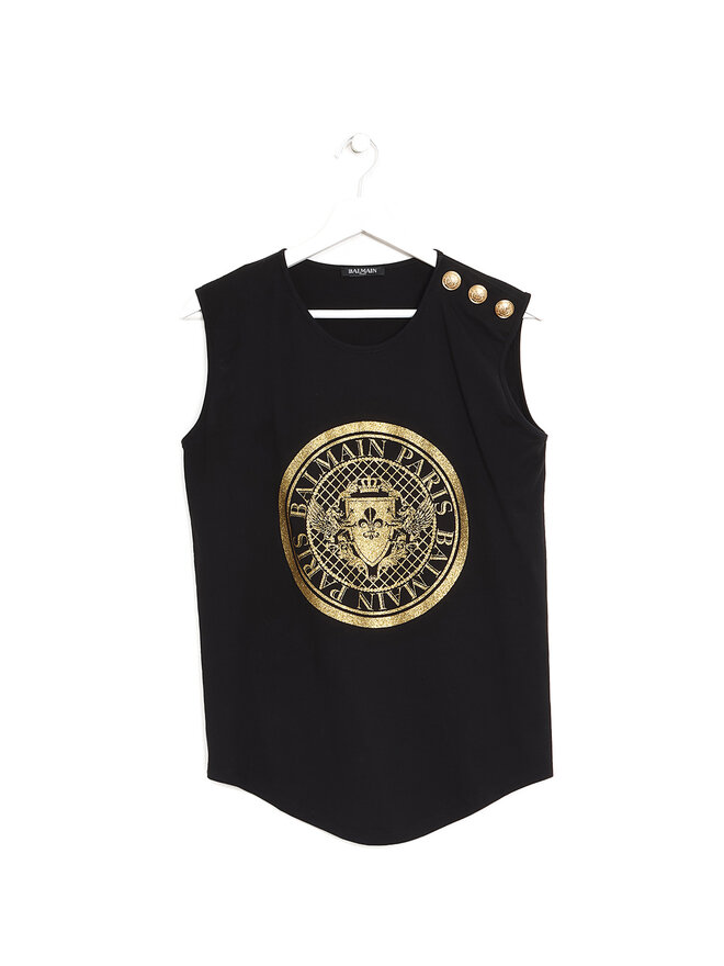 BALMAIN Débardeur à Logo Graphique