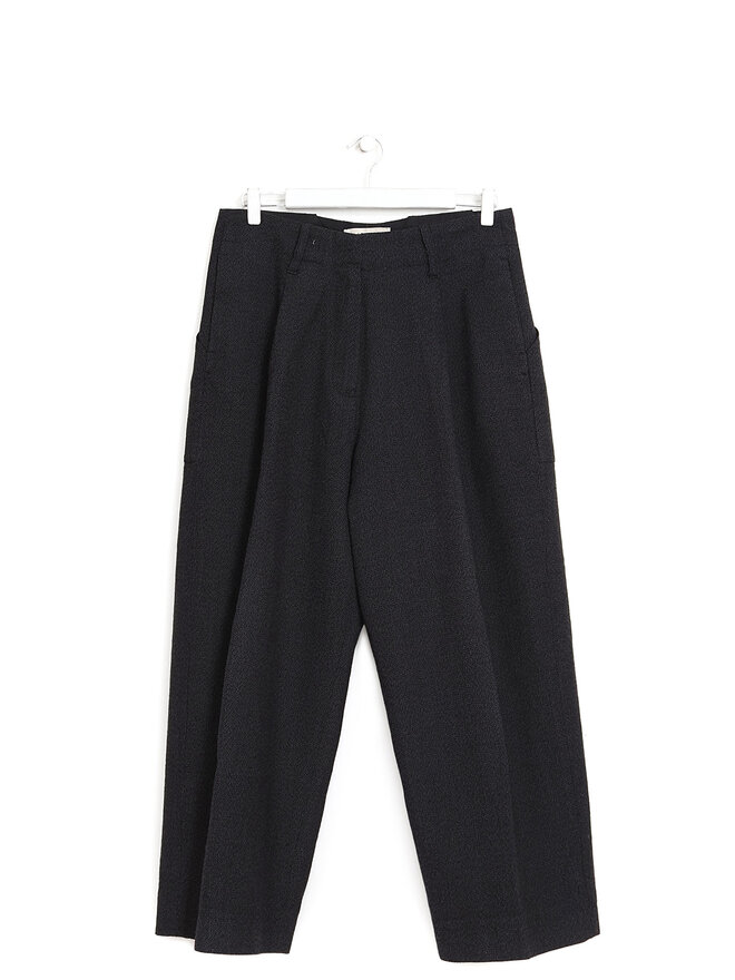 STUDIO NICHOLSON Pantalon en laine gris foncé ajusté