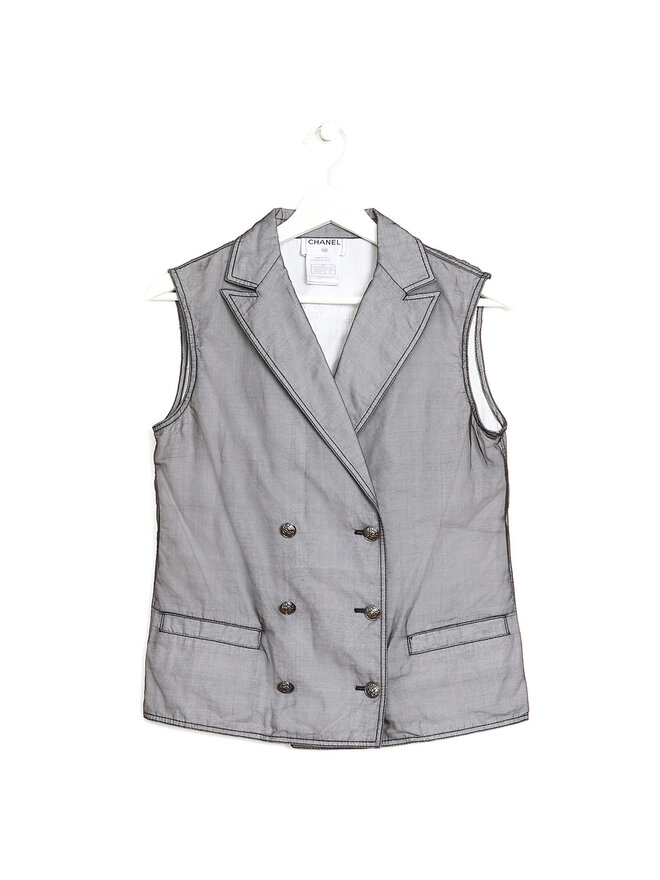 CHANEL Gilet à double boutonnage