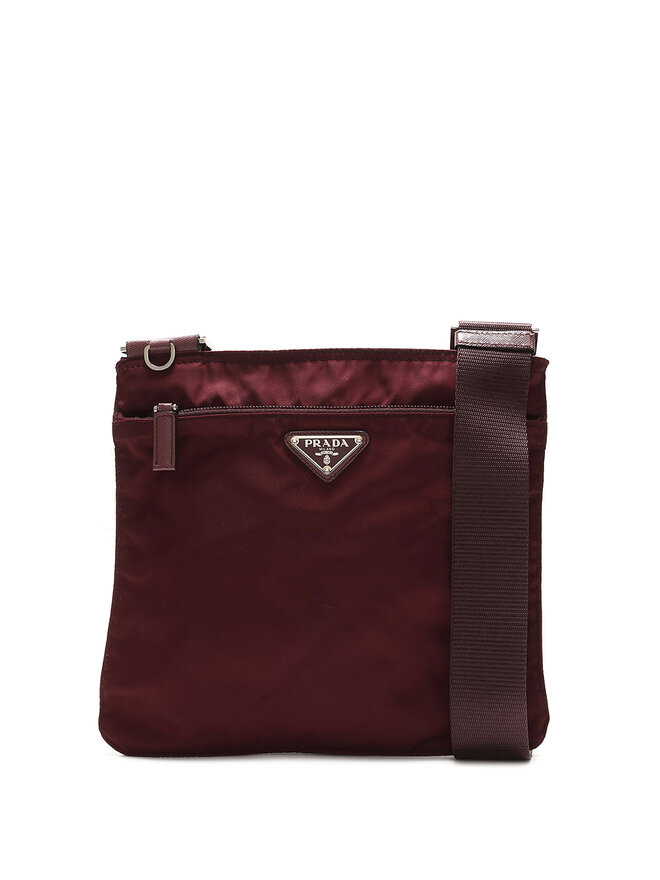 PRADA Sac à bandoulière en nylon prune