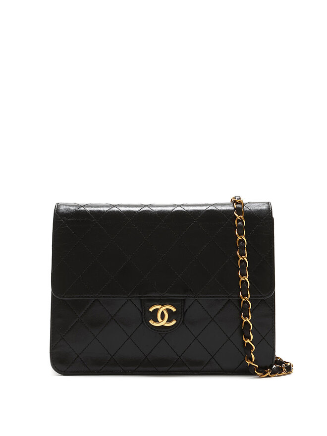CHANEL Sac à main en cuir matelassé