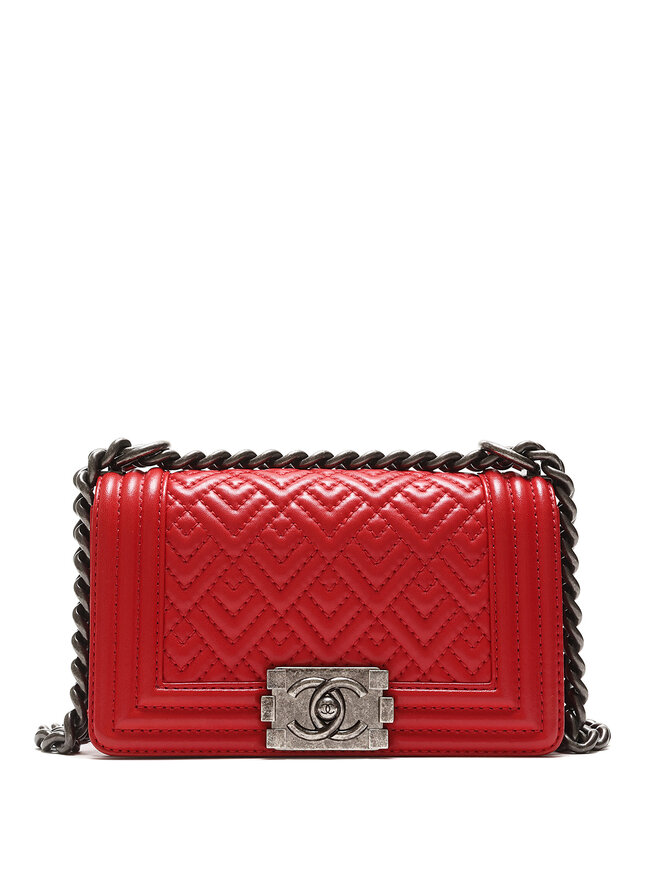 CHANEL Boy Small Quilted Shoulder Bag