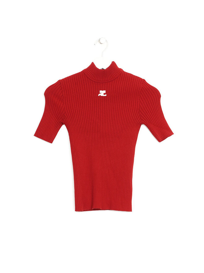 Courrèges Reedition Rib Knit Sweater