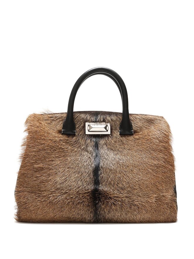 Max Mara Sac fourreau en cuir de veau texturé