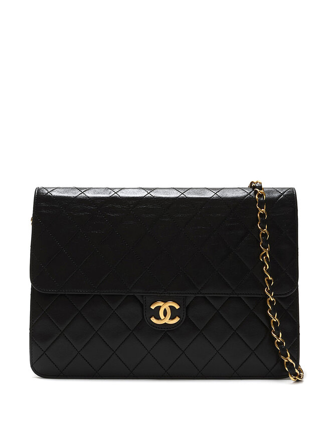 CHANEL Diamond Quilted Leather Handbag