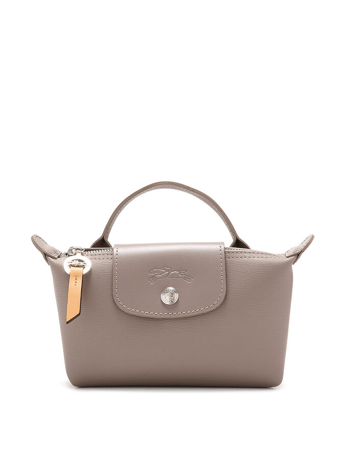 LONGCHAMP Mini sac à main Le Pliage City en taupe