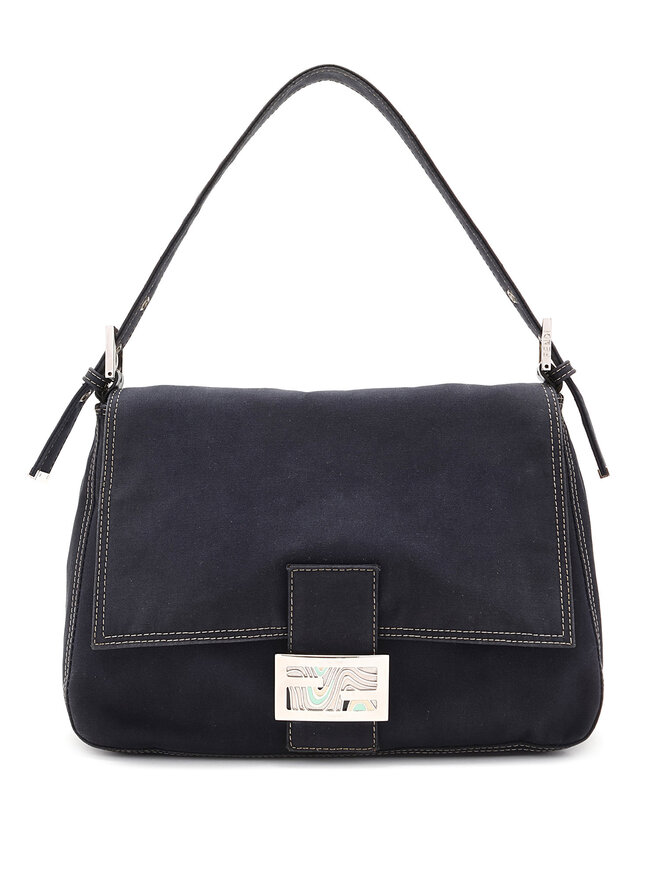 FENDI Sac Mamma Baguette en Denim