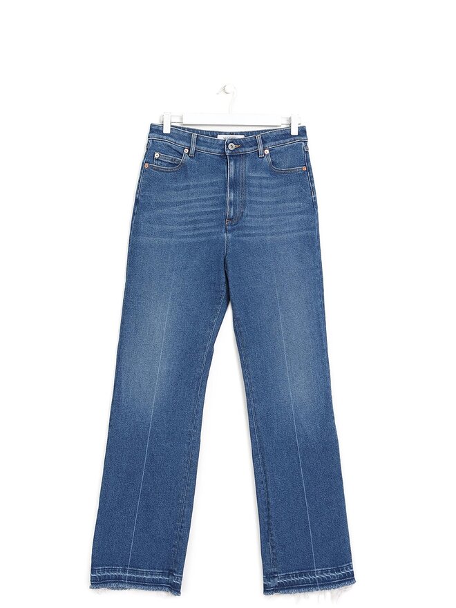 VALENTINO Jean Ajusté en Denim Bleu