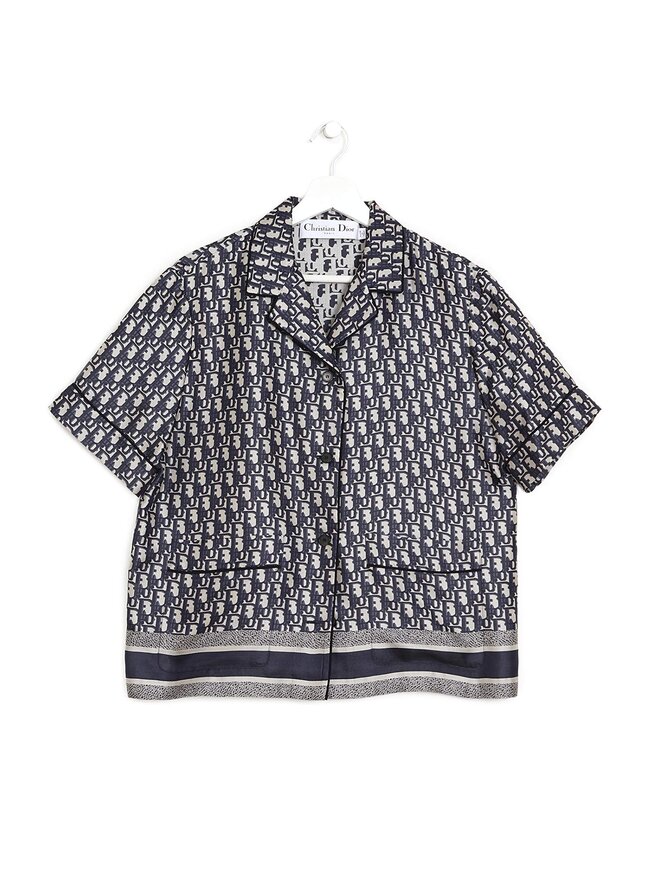 Christian Dior Geometric Silk Shirt