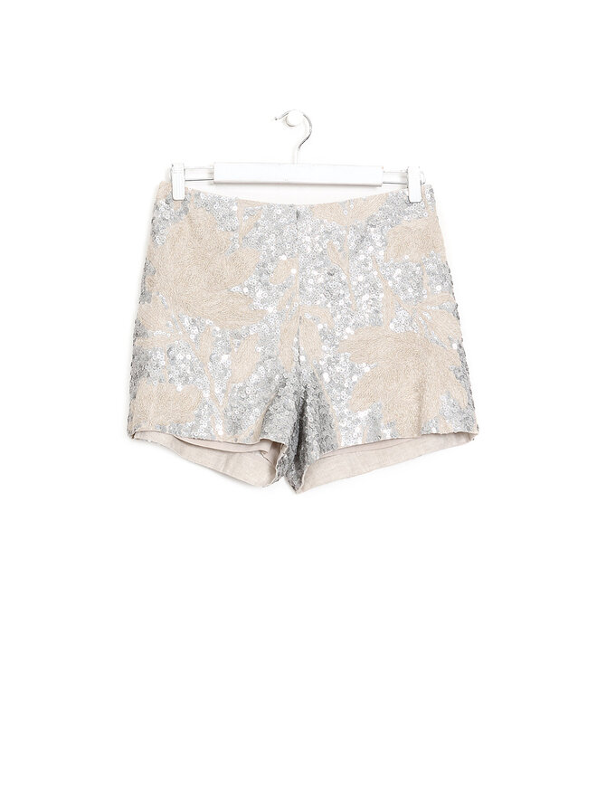 BRUNELLO CUCINELLI Sequin Linen Shorts