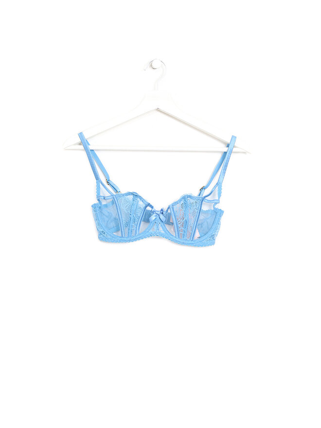 Agent Provocateur Mesh and Lace Balconette Bra