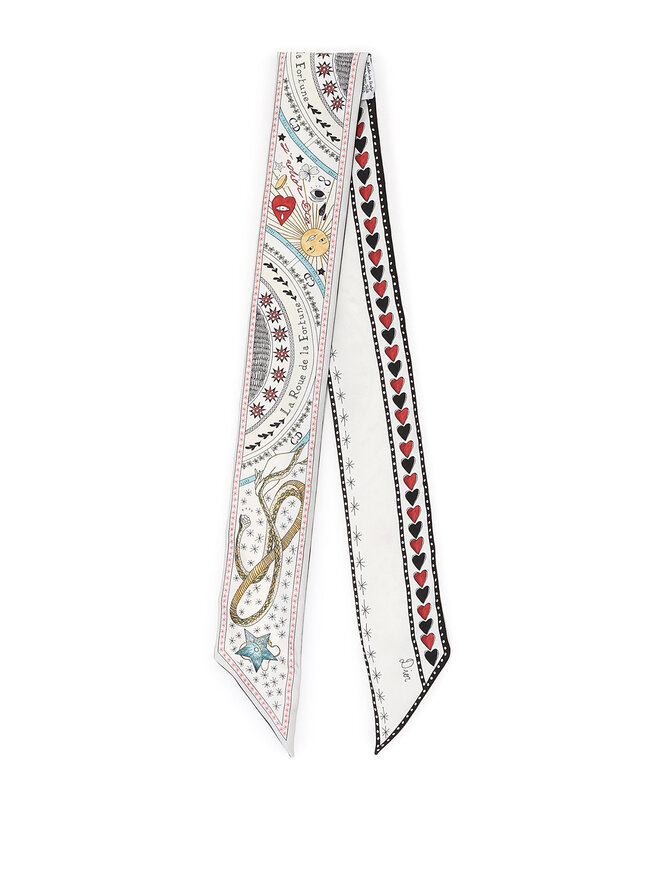 DIOR Foulard en soie La Roue de la Fortune
