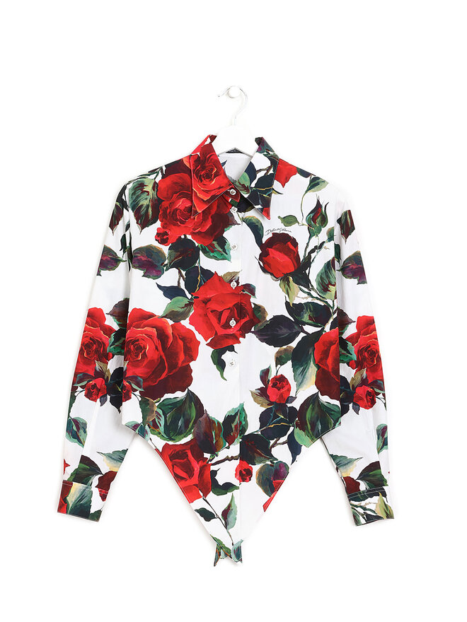 Dolce & Gabbana Chemise en Coton à Motif Floral