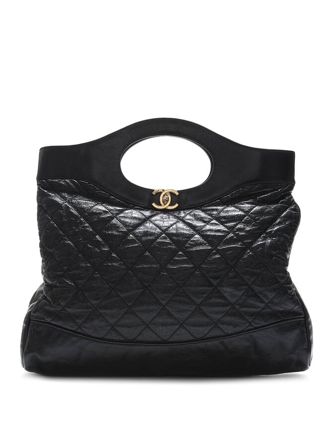 CHANEL Quilted Leather Sheath Bag