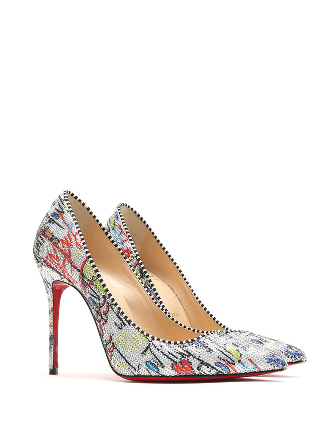 Christian Louboutin Escarpins à talons hauts avec motif abstrait