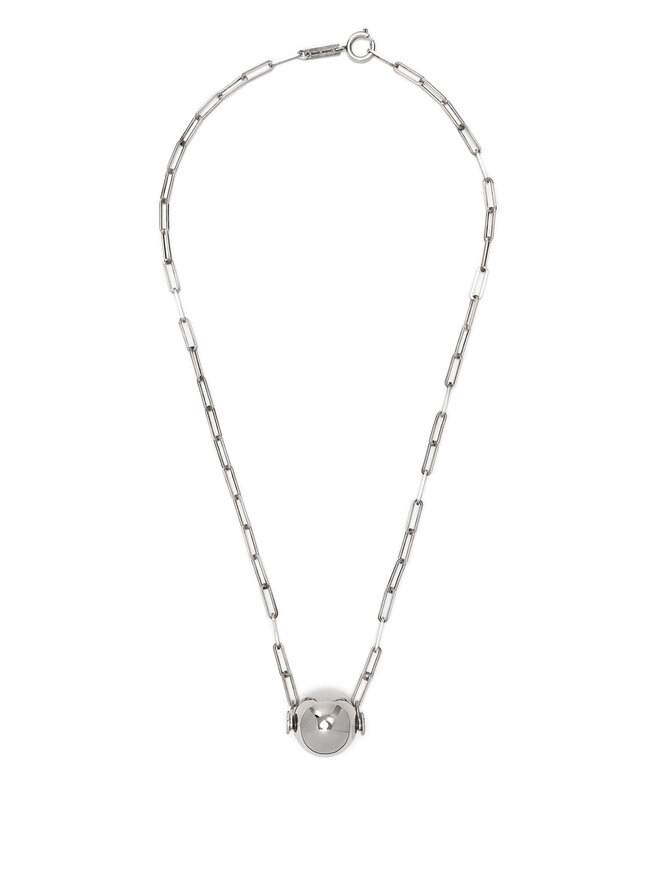 ISABEL MARANT Collier à pendentif sphérique en argent