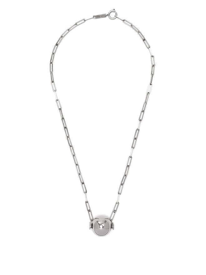 ISABEL MARANT Silver Spherical Pendant Necklace
