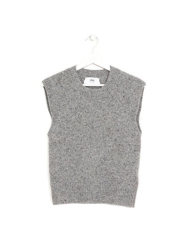 ami Gilet gris en tricot